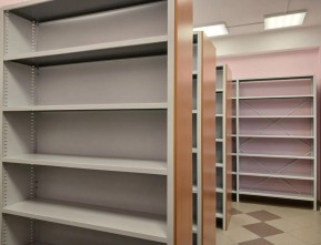 металлические стеллажи для школьной библиотеки